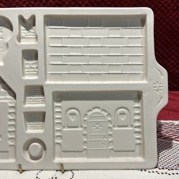 Longaberger Pottery 1995 Gingerbread Country Cottage Baking Mold. Nochips/cracks - Picture 3 of 6